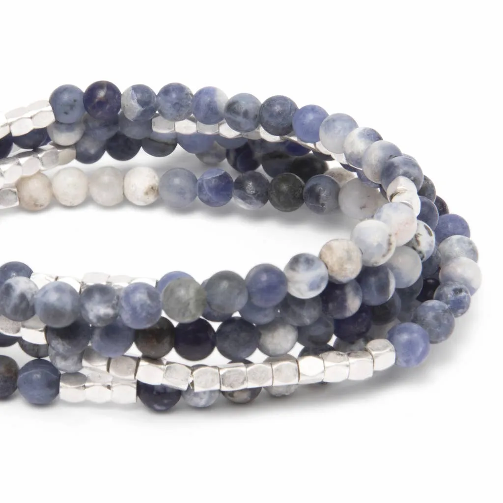 Stone Wrap - Sodalite / Silver - Stone of Intuition