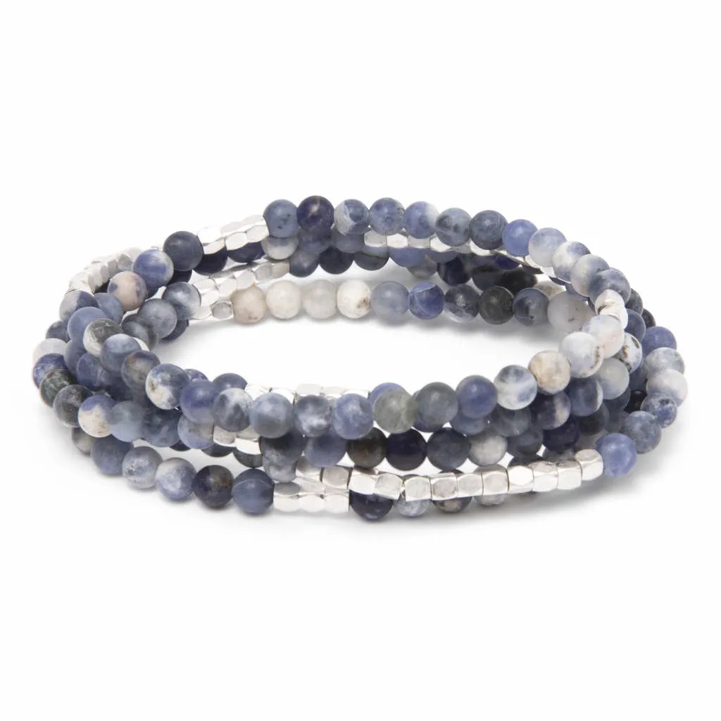 Stone Wrap - Sodalite / Silver - Stone of Intuition