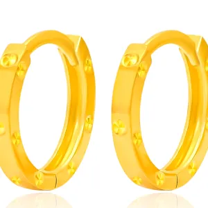 TAKA Jewellery 916 Gold Hoop Earrings