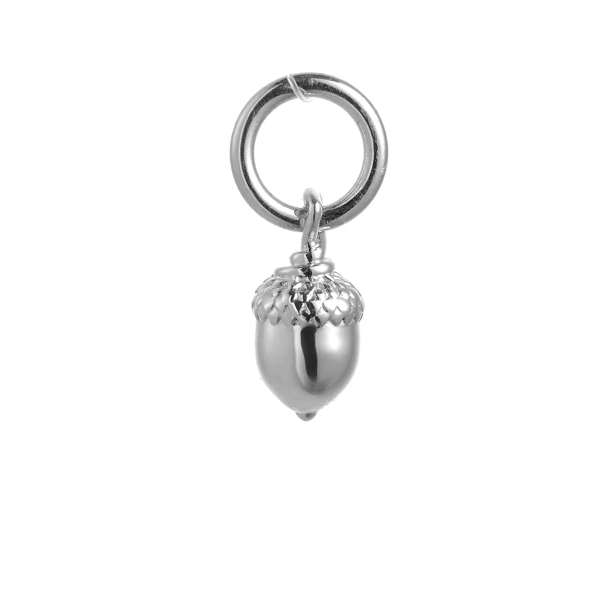 Tiny Acorn Silver Charm