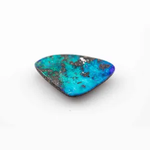 Triangle Natural Australian Boulder Opal Loose Gemstone Green& Blue 9.44ct