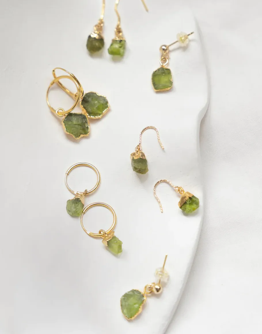 TS August Peridot Earrings