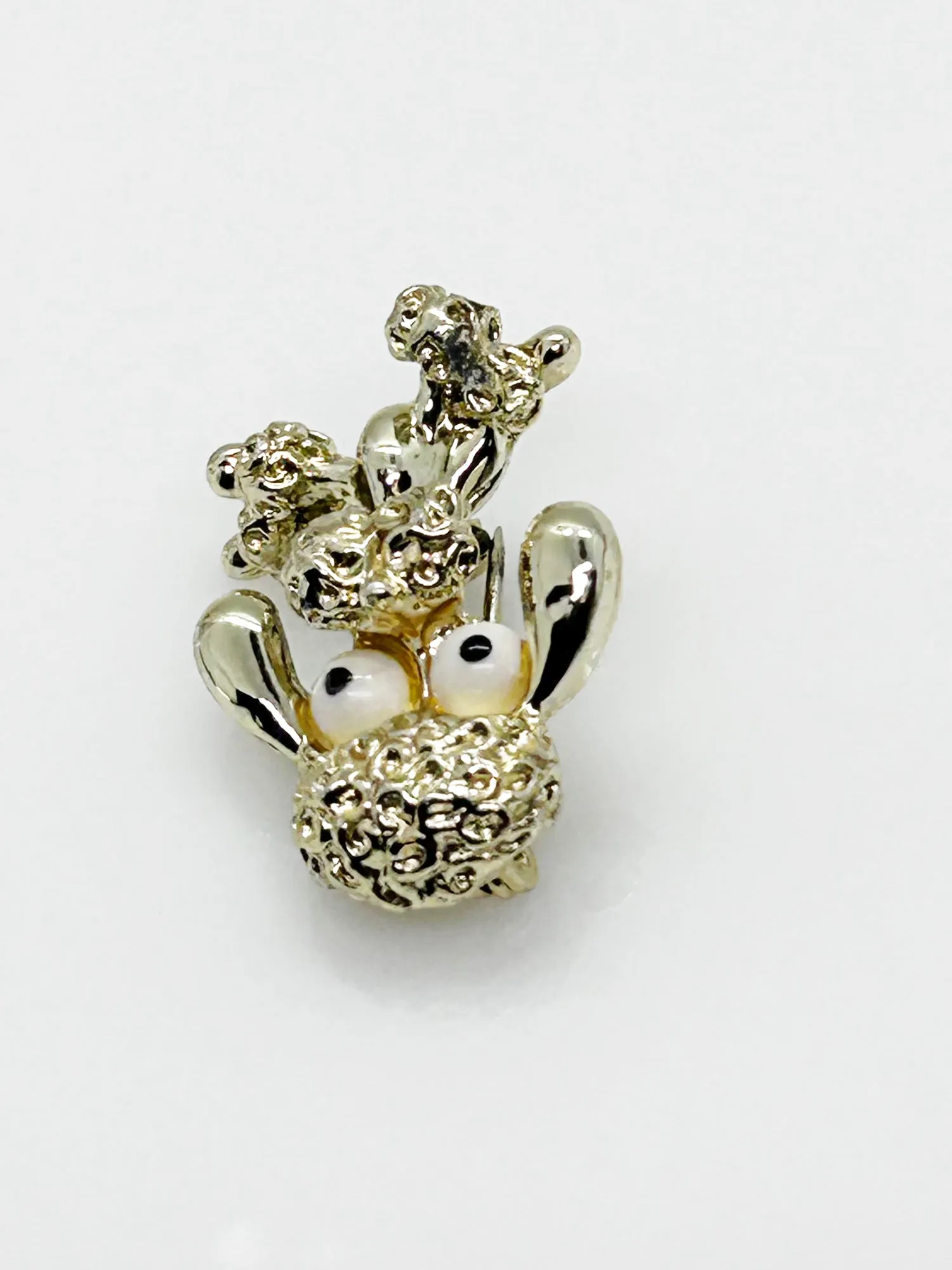 Vintage Tiny Gerry's Poodle Brooch with Big Eyes