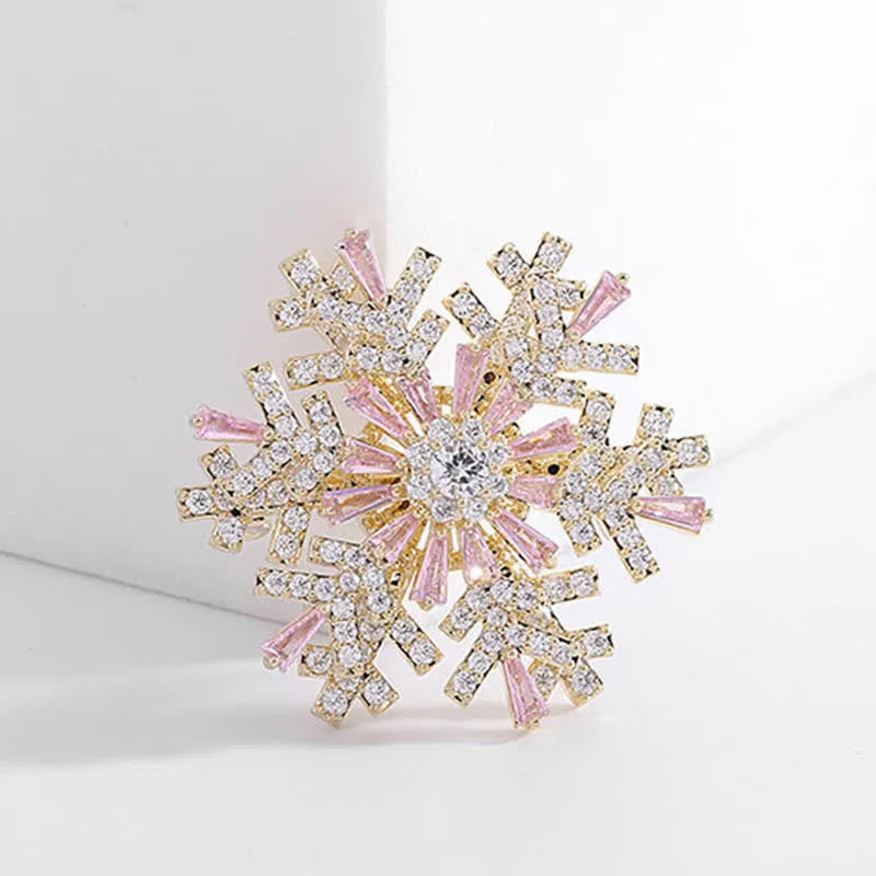 Women's Rotatable Snowflake Brooch